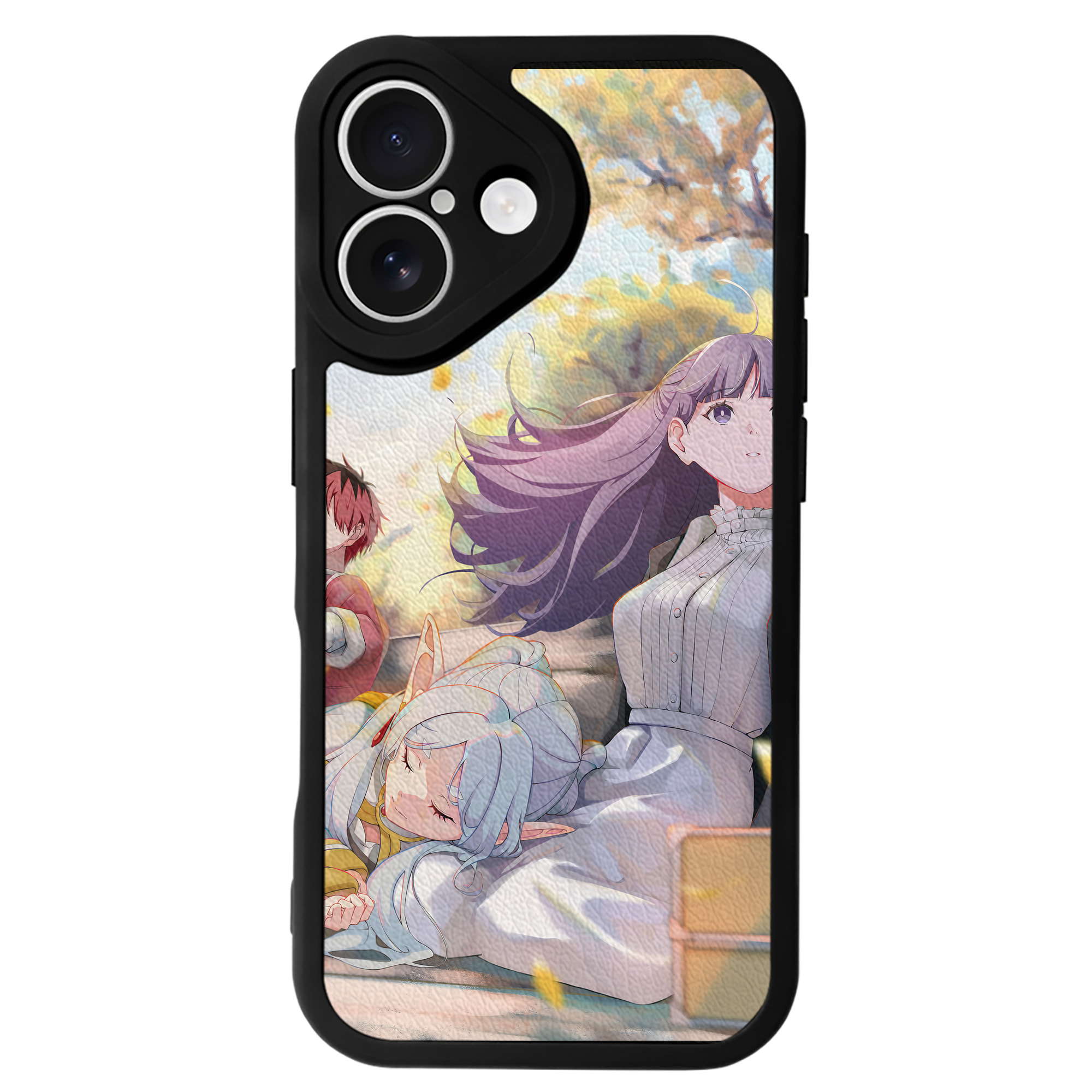 （画像用） 葬送のフリーレン Frieren 【iPhone 16シリーズ対応】シリコンスマホケース（レザー調） 材質：シリコン